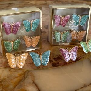 Lenox Colorful Butterfly Napkin Rings